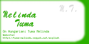 melinda tuma business card